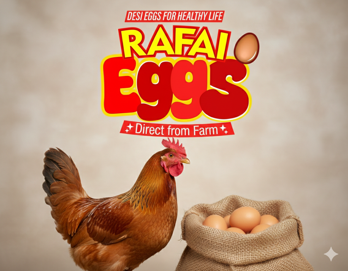 Fresh organic eggs from Rafai Eggs farm